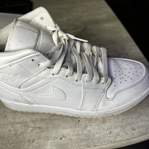 Nike size 8.5 White Air Jordans worn 4 times, not the style I was looking for.
